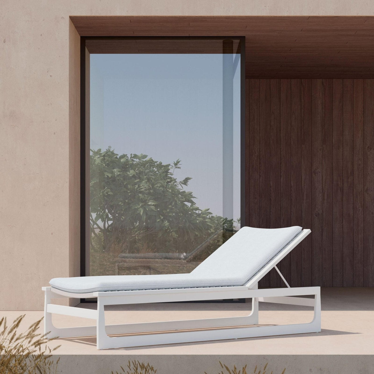 Cozumel Chaise Lounge - White by Azurro Living
