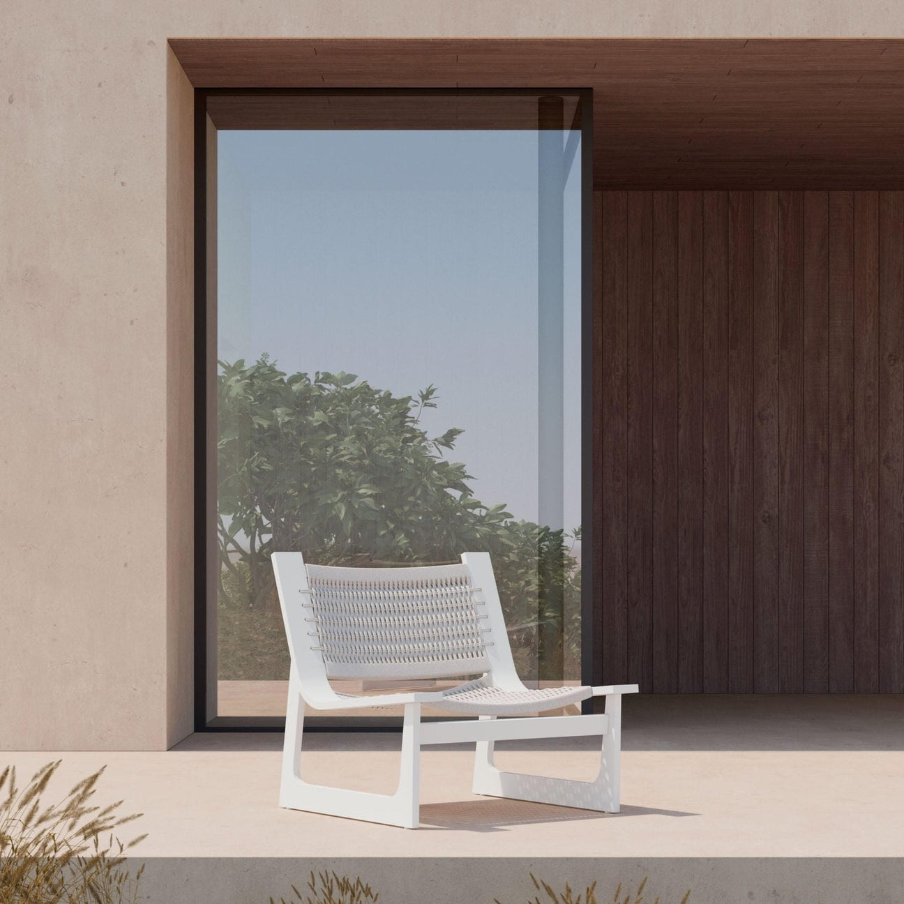 Cozumel Club Chair - White by Azurro Living