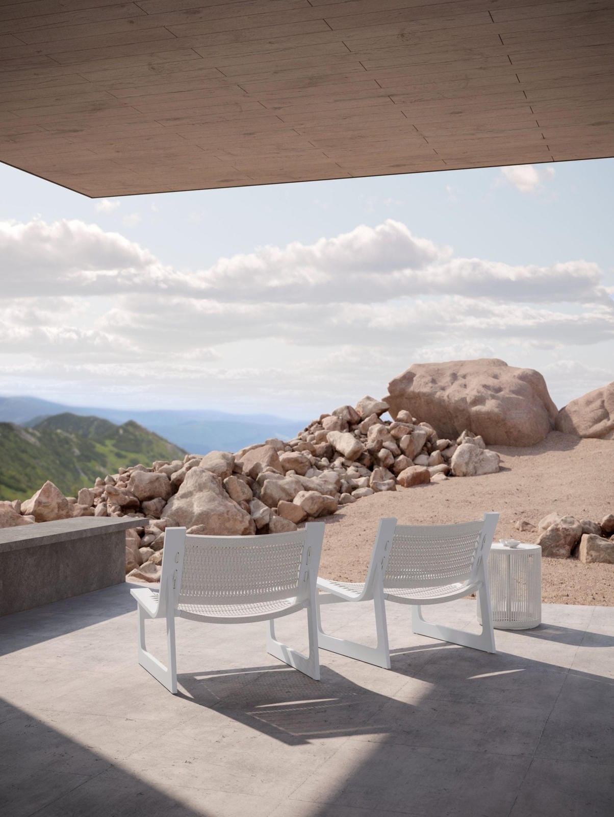 Cozumel Club Chair - White by Azurro Living