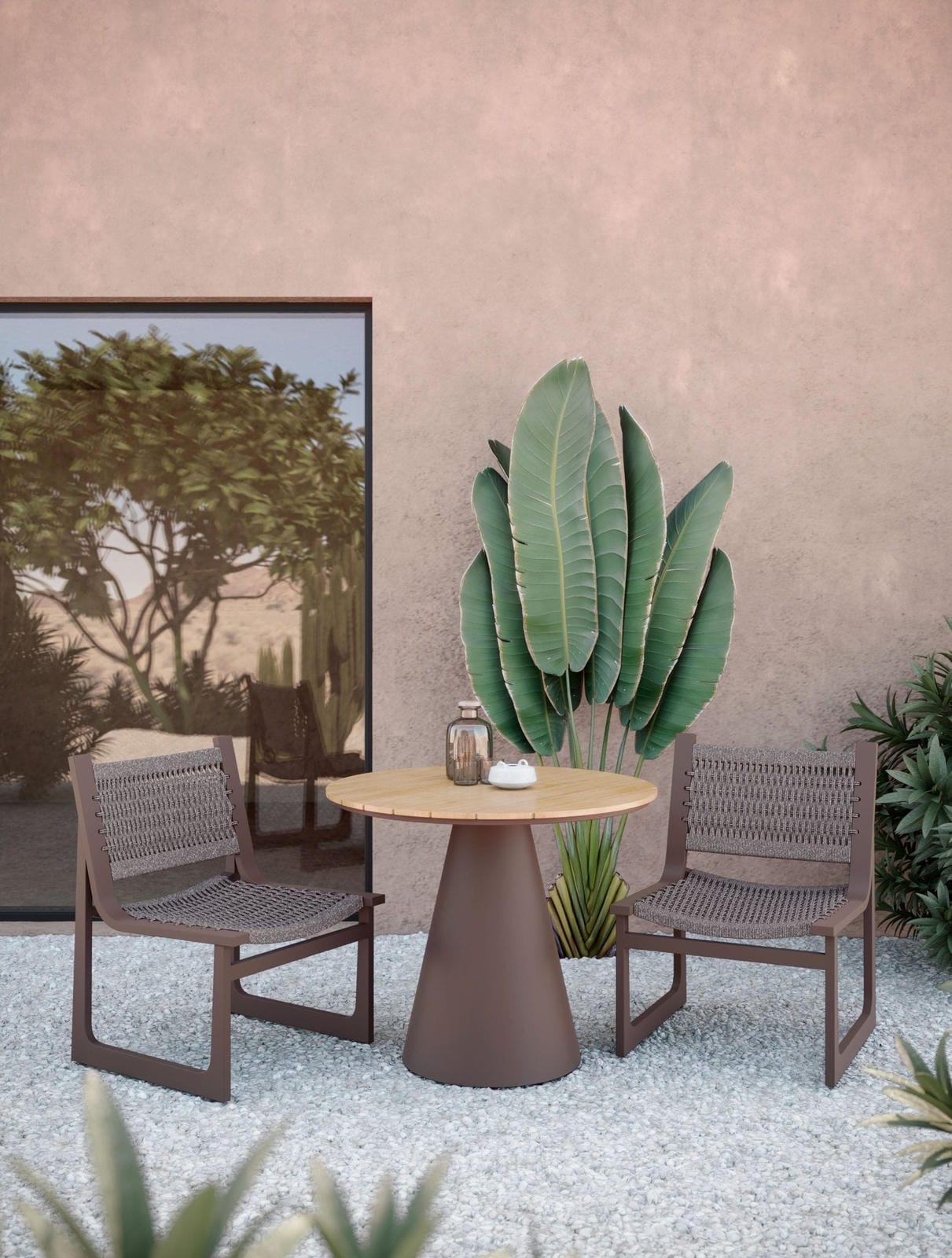 Cozumel Dining Chair (QTY 2) - Bronze by Azurro Living