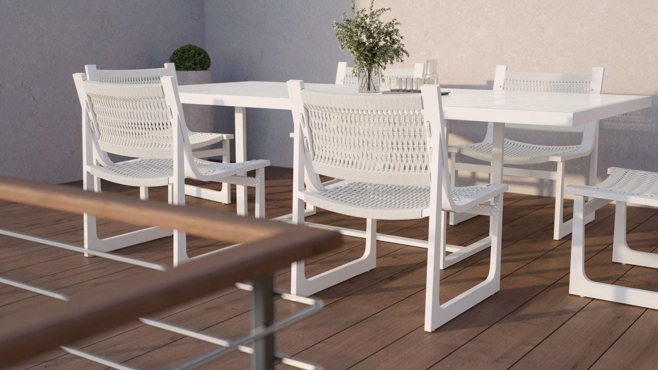 Cozumel Dining Chair (QTY 2) - White by Azurro Living