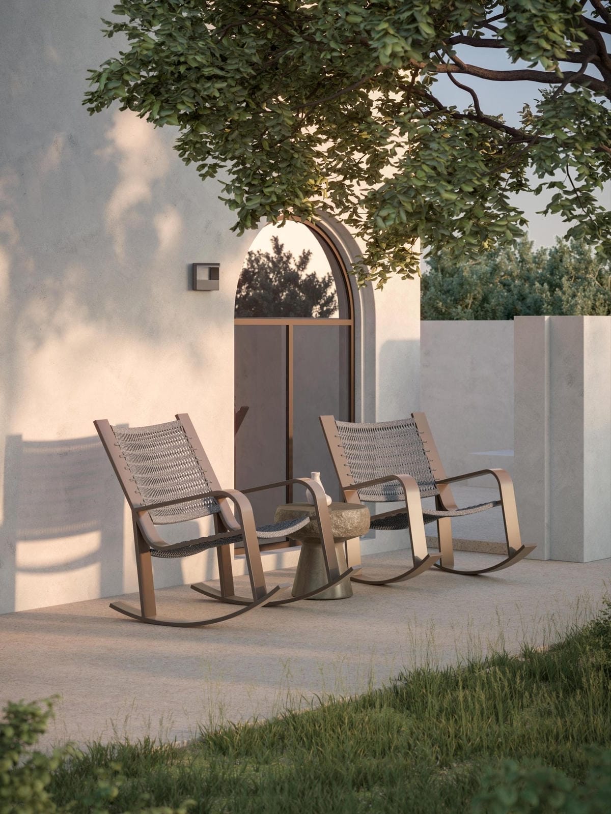 Cozumel Rocking Chair - Bronze by Azurro Living