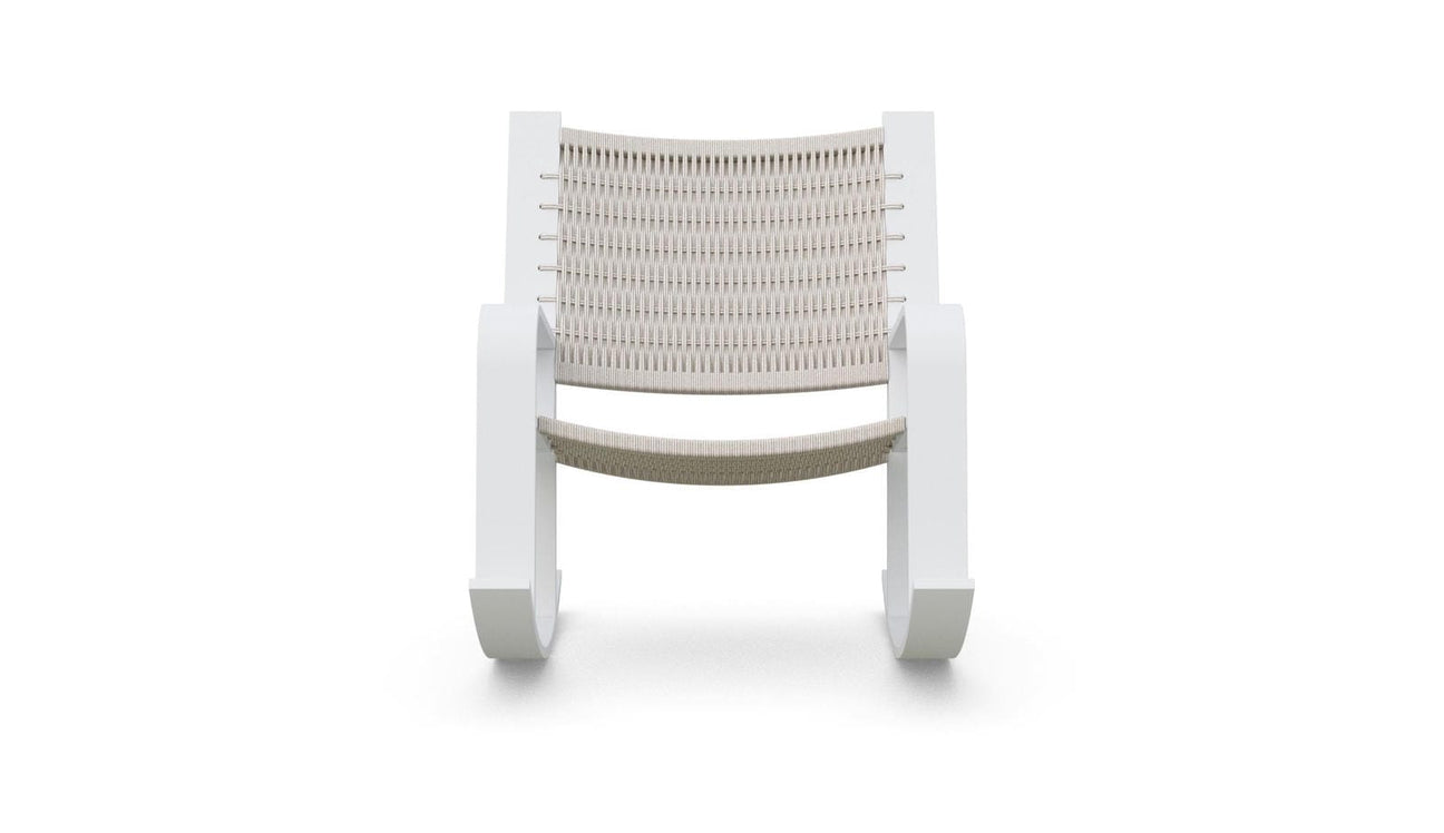 Cozumel Rocking Chair - White by Azurro Living