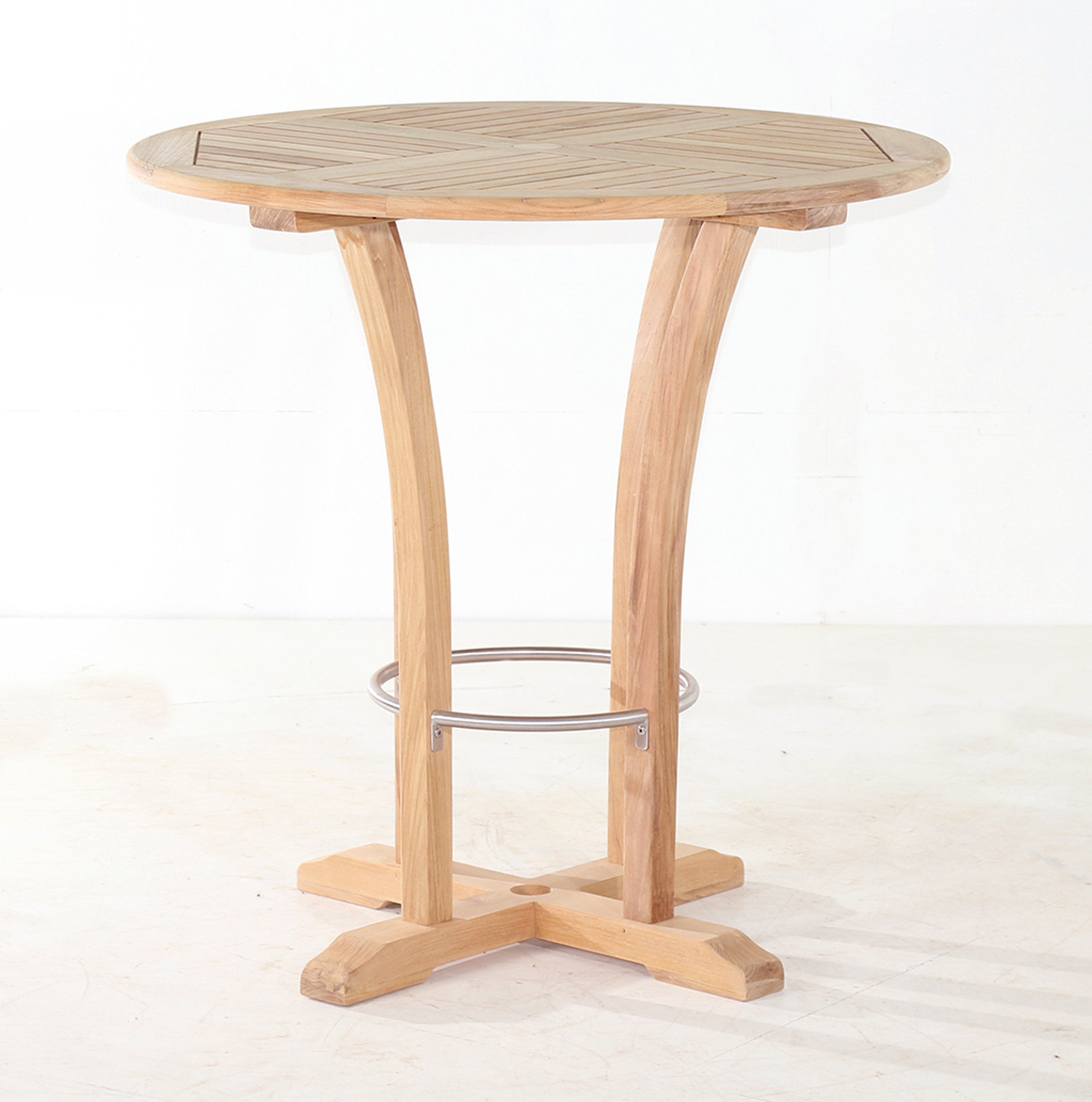 Deluxe Bar Teak Table 42" Round