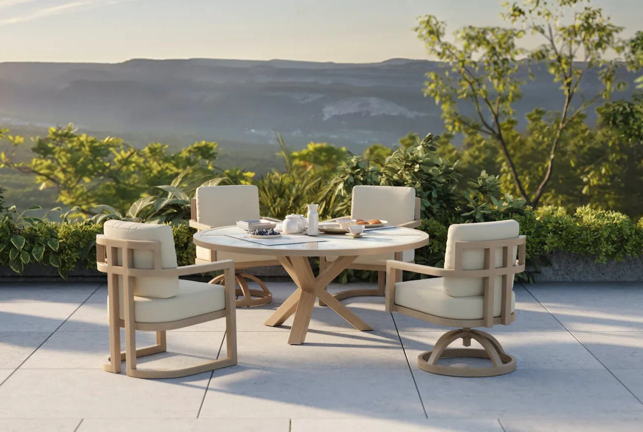 castelle patio umbrellas Gala Cushioned Dining Chair By Castelle