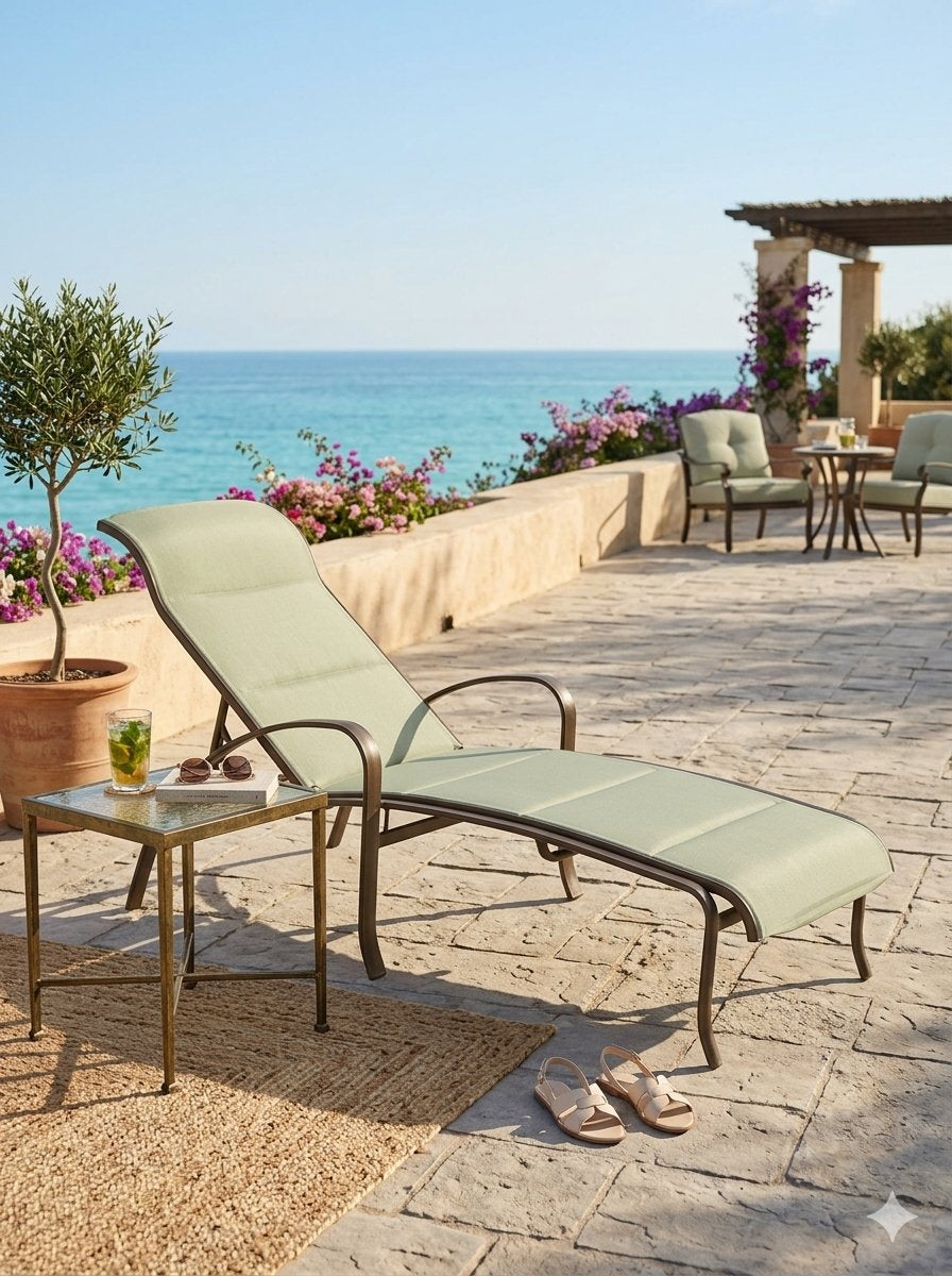 Spinnaker Padded Sling Chaise Lounge By Tropitone