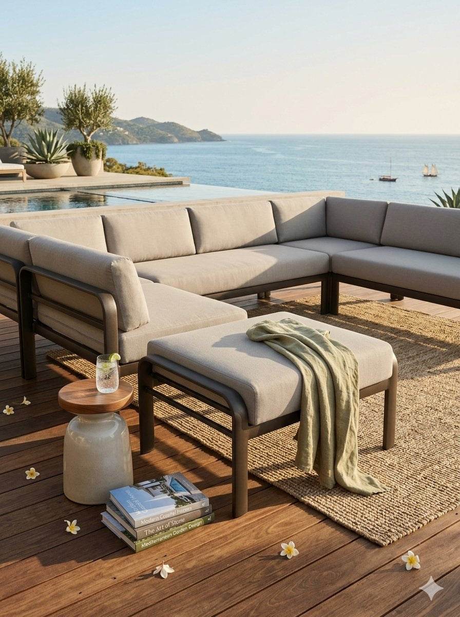 Trelon Cushion Ottoman by Tropitone