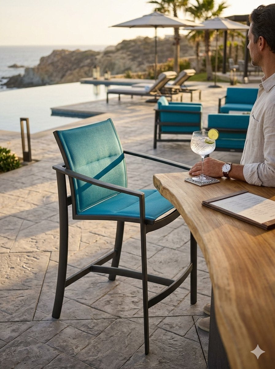 KOR Padded Sling Bar Stool by Tropitone
