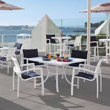 South Beach Padded Sling Dining Chair By Tropitone