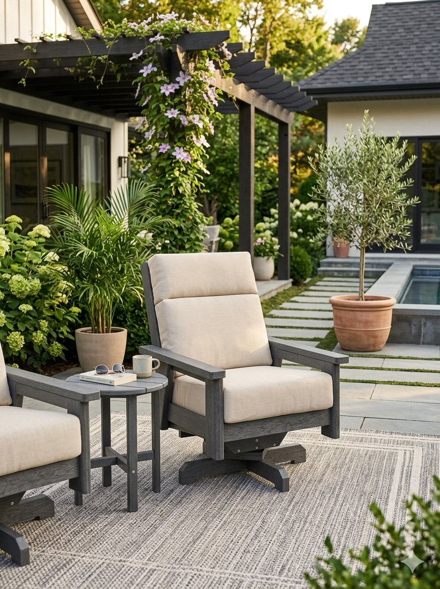 Harbor High Back Swivel Lounge Chair Frame by Tropitone