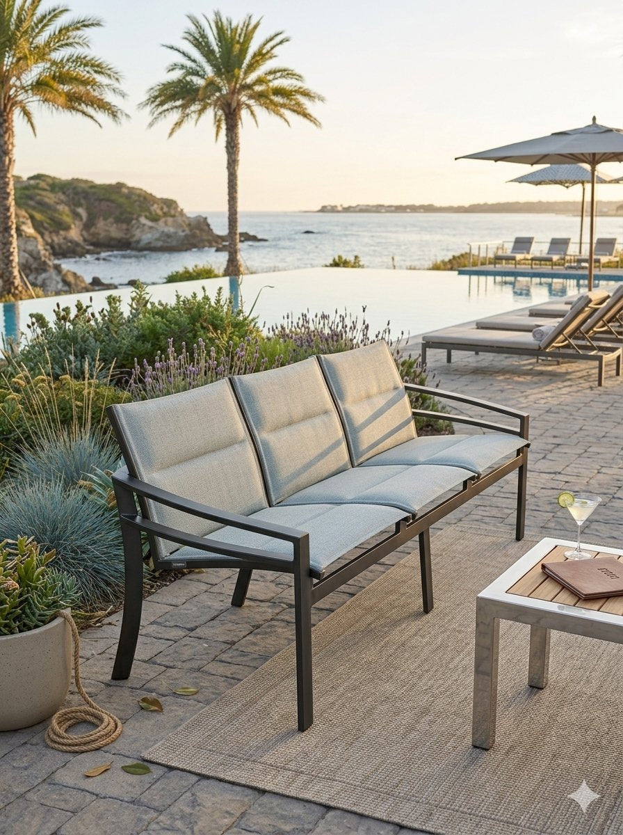 KOR Padded Sling Sofa by Tropitone