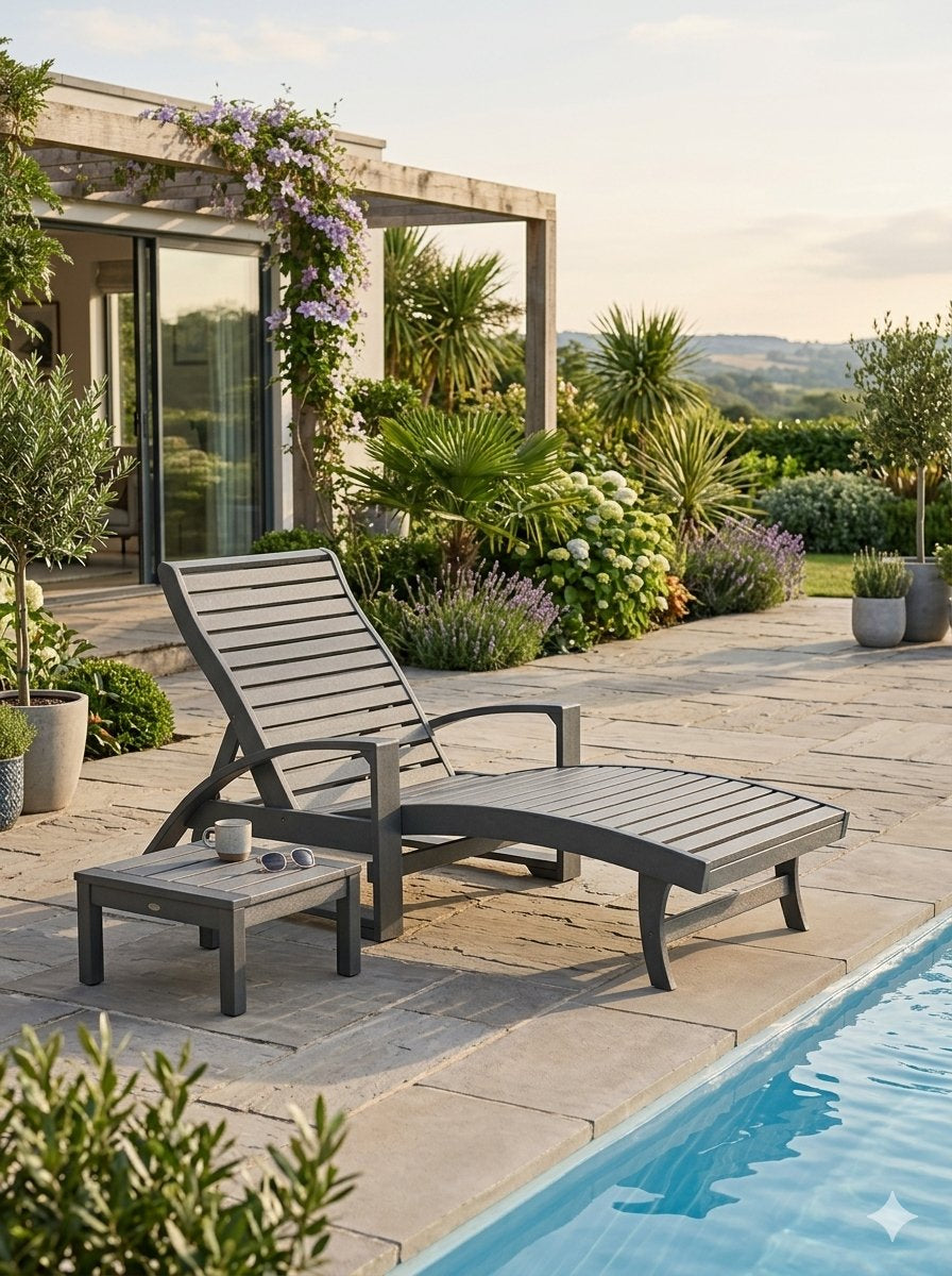 Harbor Chaise Lounge w/ Wheels by Tropitone