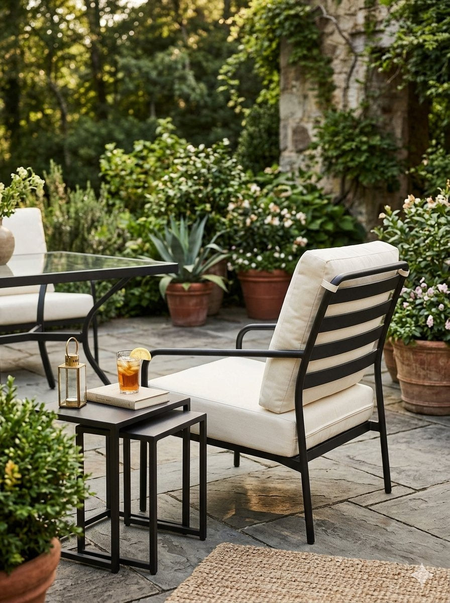 Kahana Slat Back Cushion Lounge Chair by Tropitone