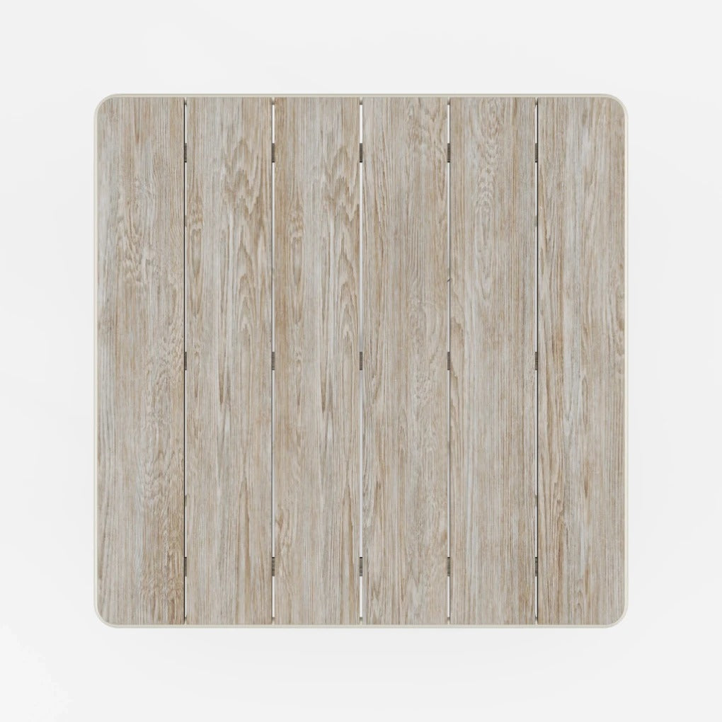 Walter Lamb Aluminum 38" Square Dining Table by Brown Jordan