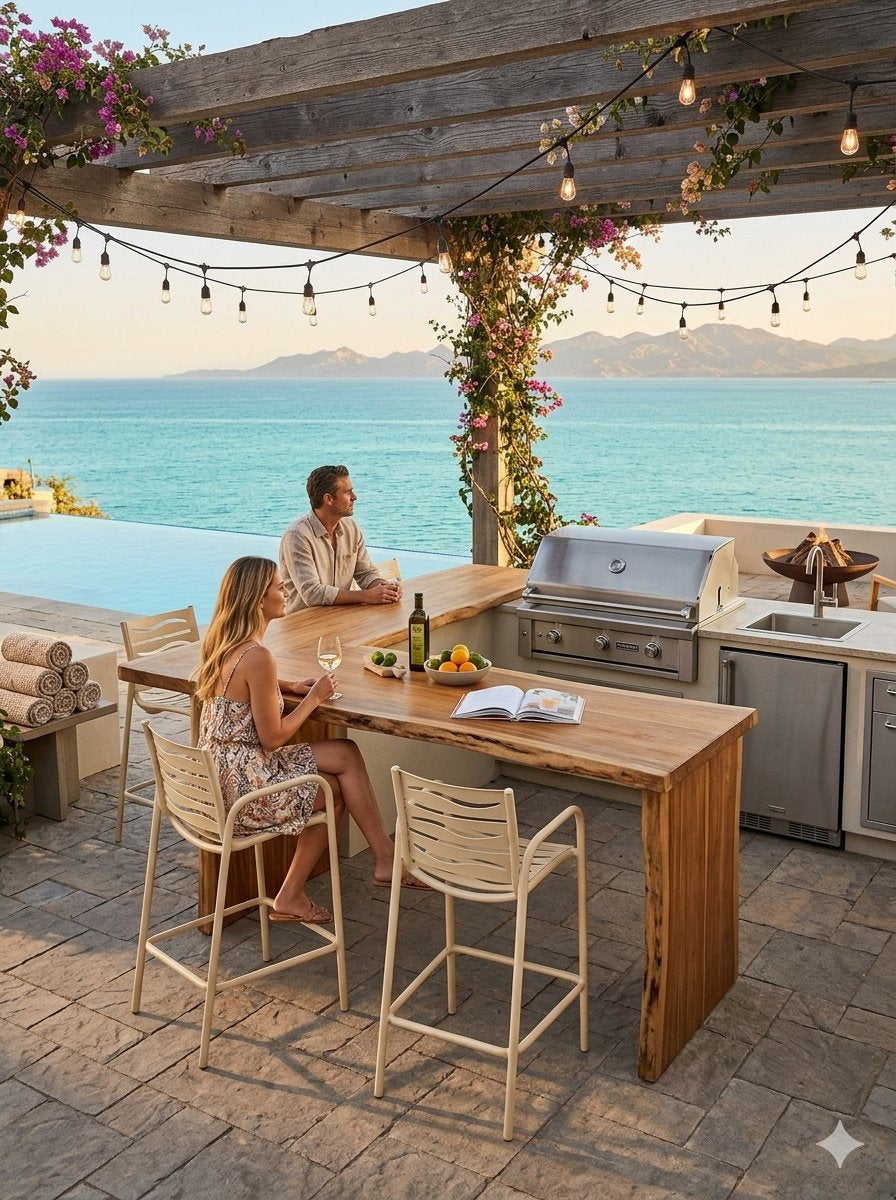 Millennia EZ SPAN™ Bar Stool Wave Segment By Tropitone