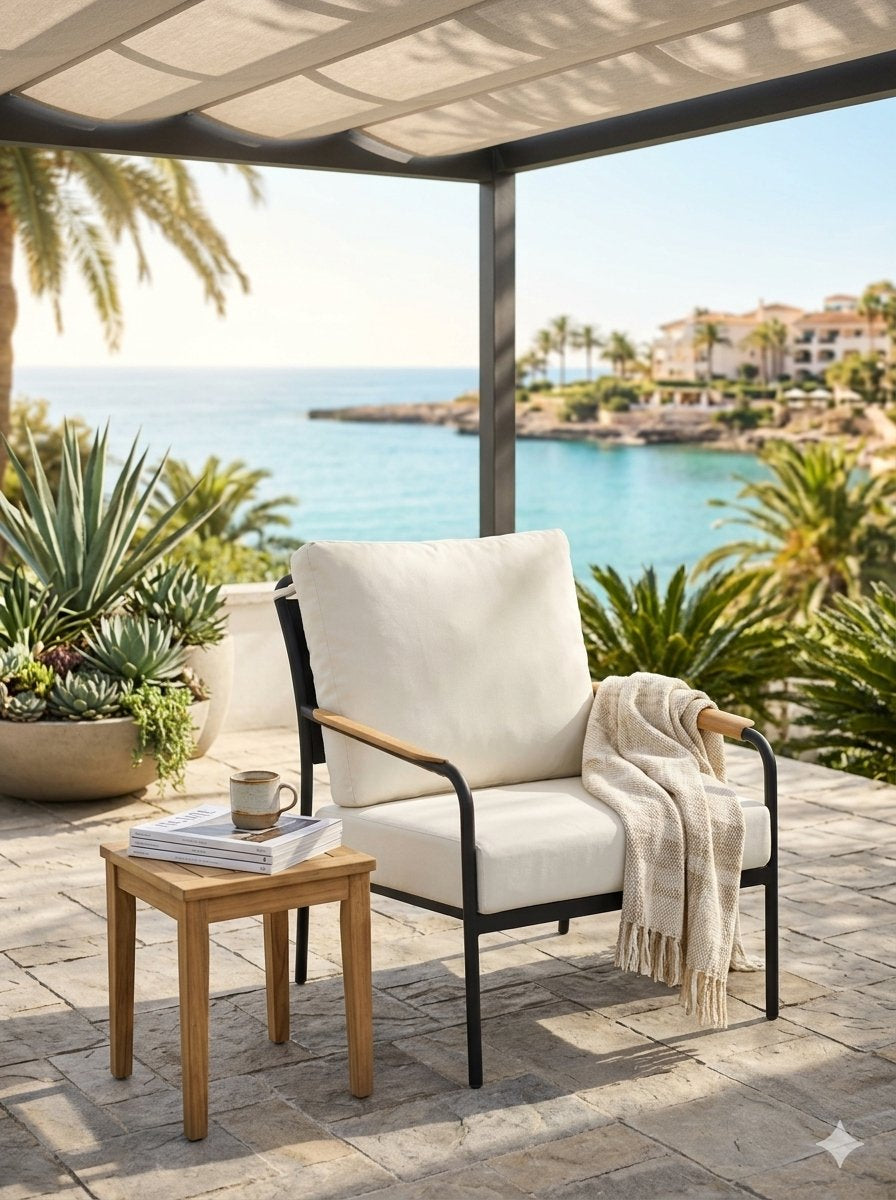 Cove Solid Back Cushion Lounge Chair by Tropitone