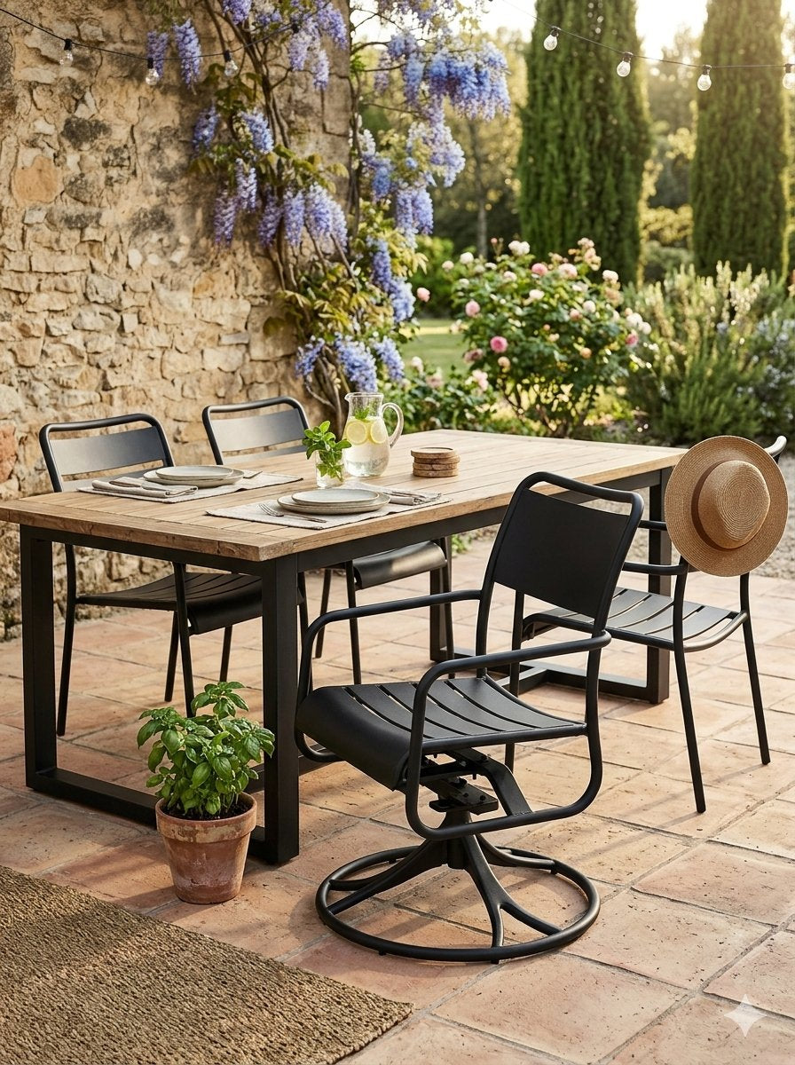 Kahana Solid Back Swivel Rocker by Tropitone