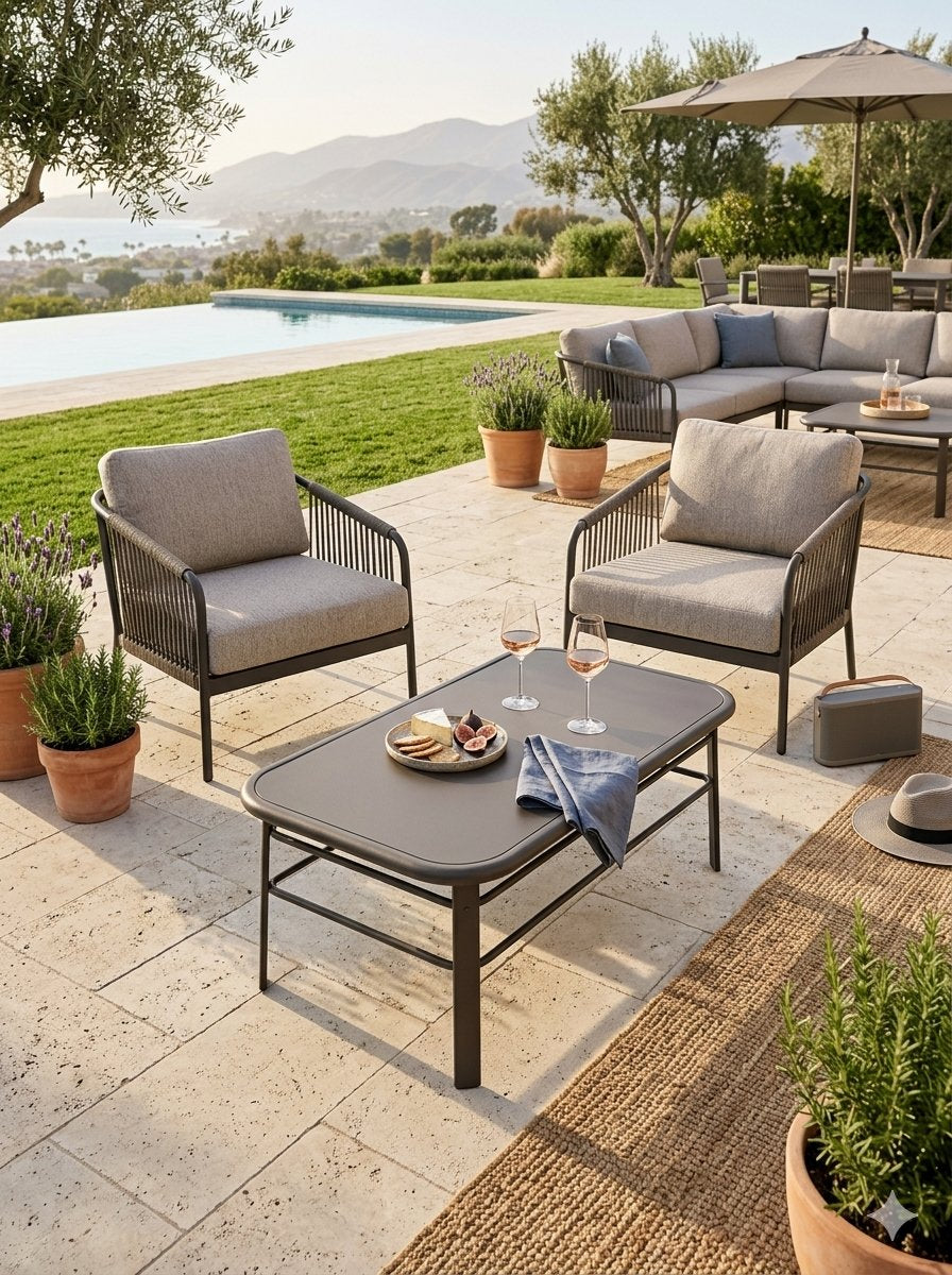 Trelon Rectangular Coffee Table by Tropitone