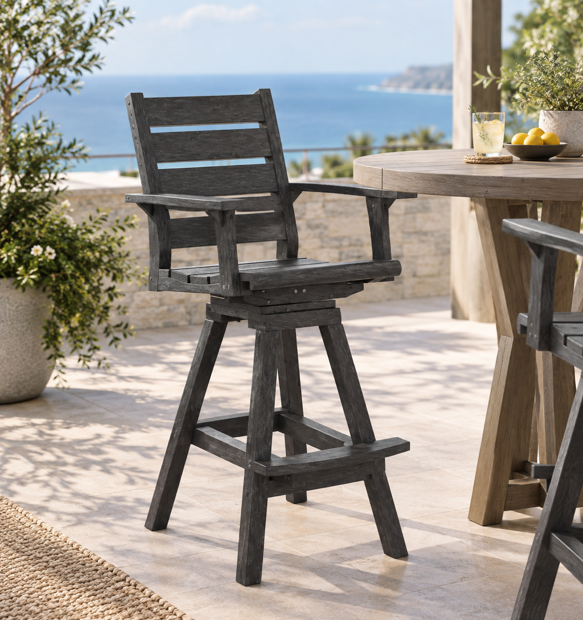 Harbor Swivel Counter Stool by Tropitone