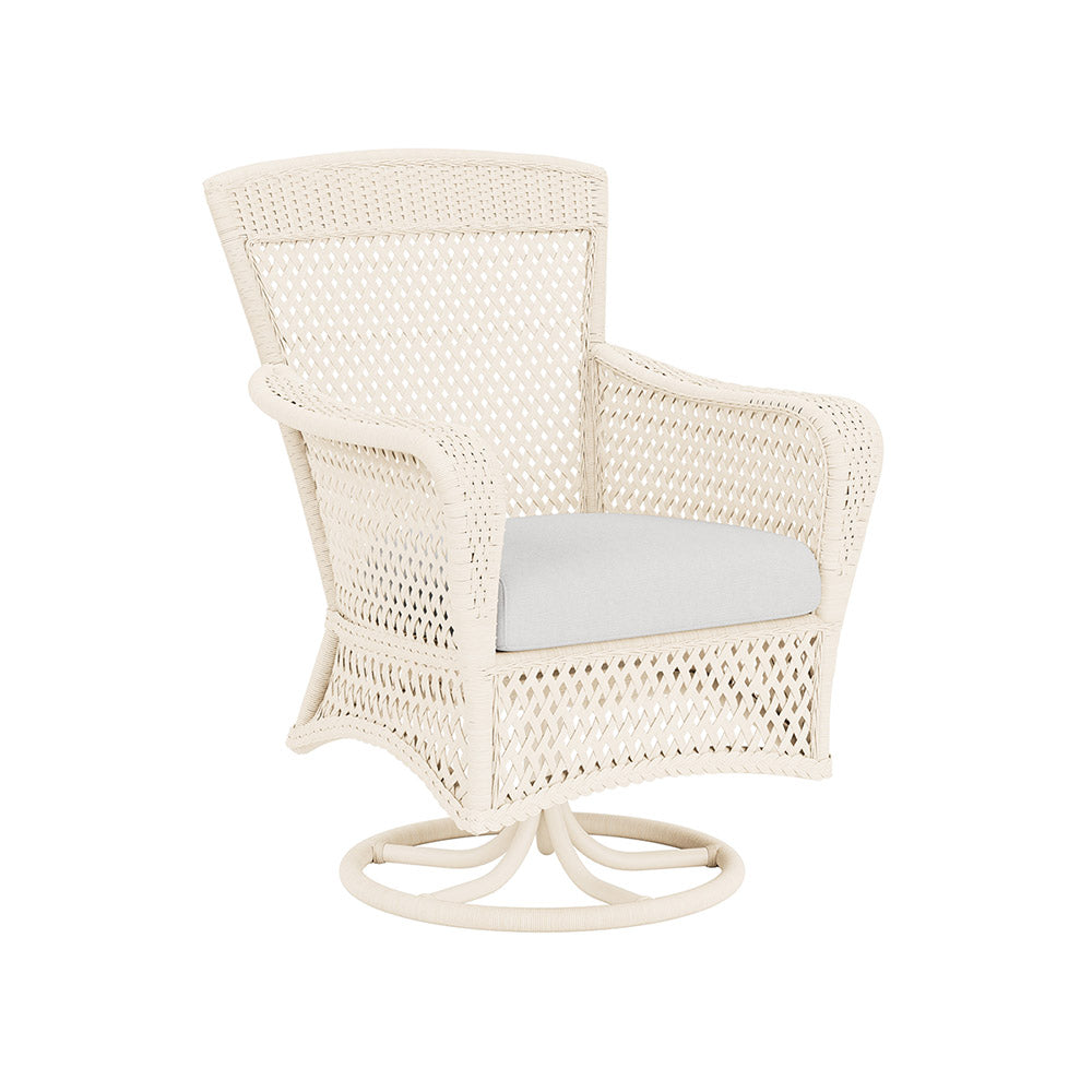 Grand Traverse Swivel Dining Armchair by Lloyd Flanders