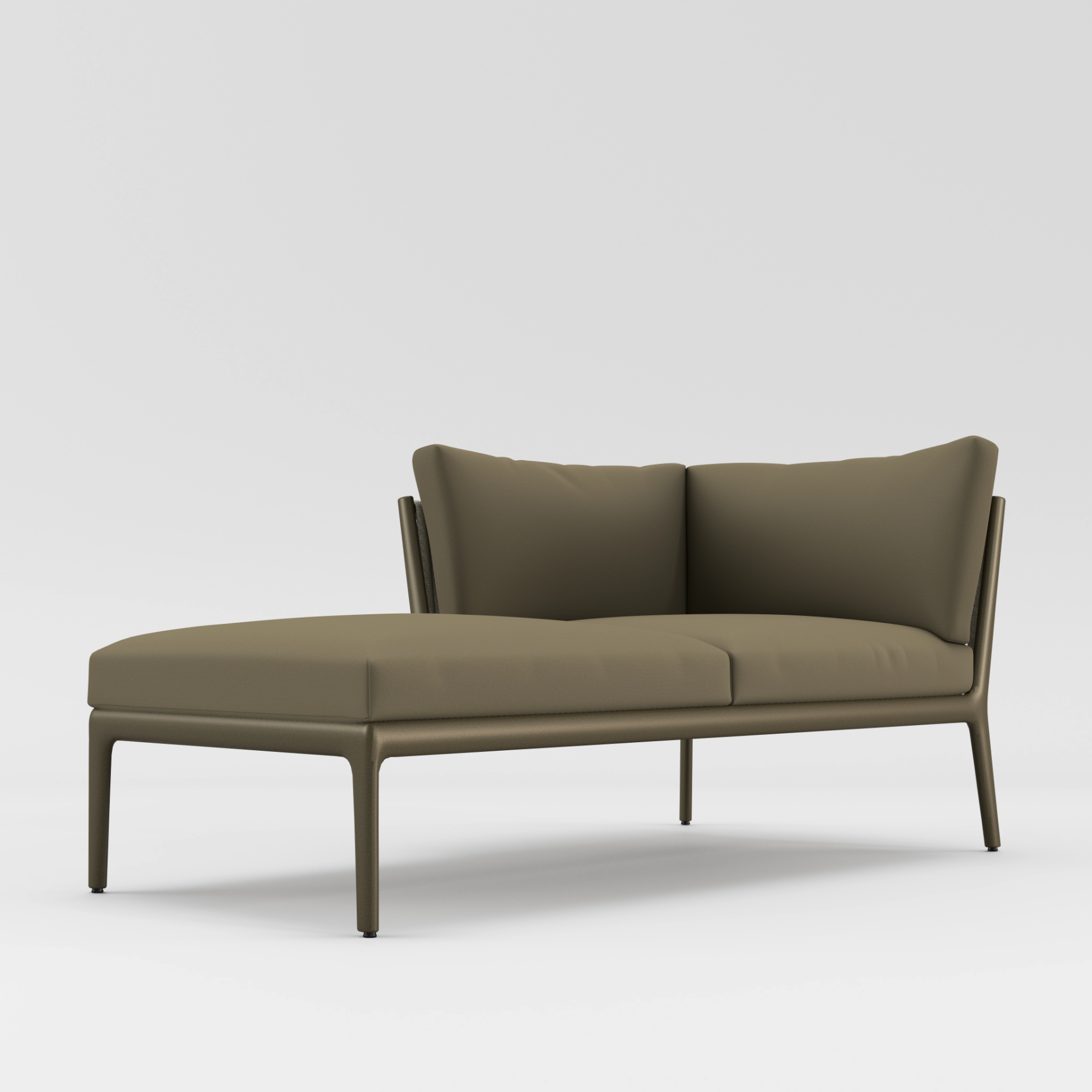 H Left Arm Chaise Sectional by Brown Jordan