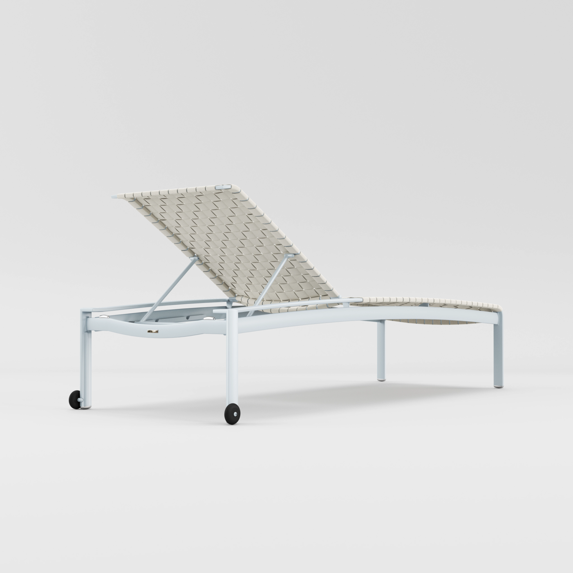 Softscape Strap Stacking Adjustable Chaise With Wheels by Brown Jordan
