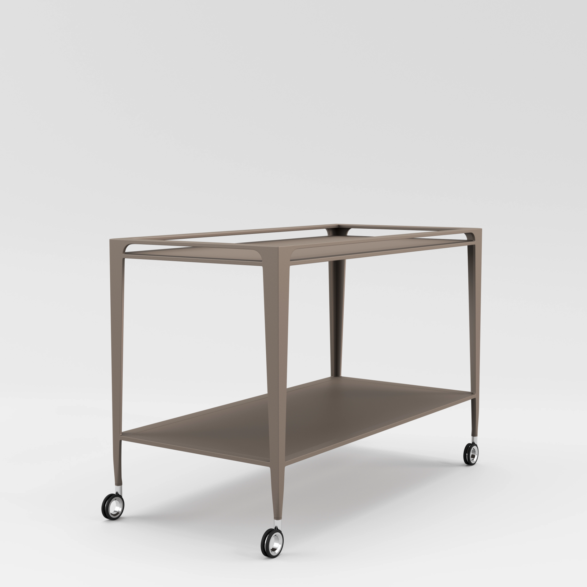 Still Console Table + Serving Cart by Brown Jordan