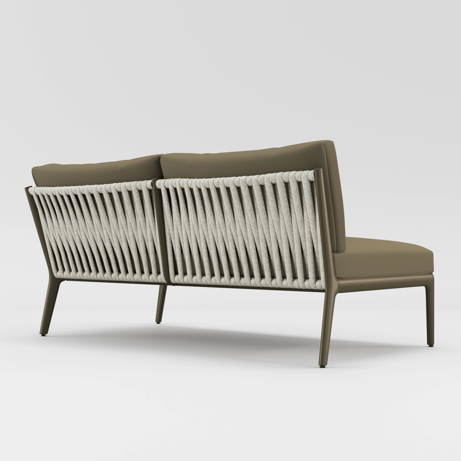 H Right Arm Loveseat by Brown Jordan