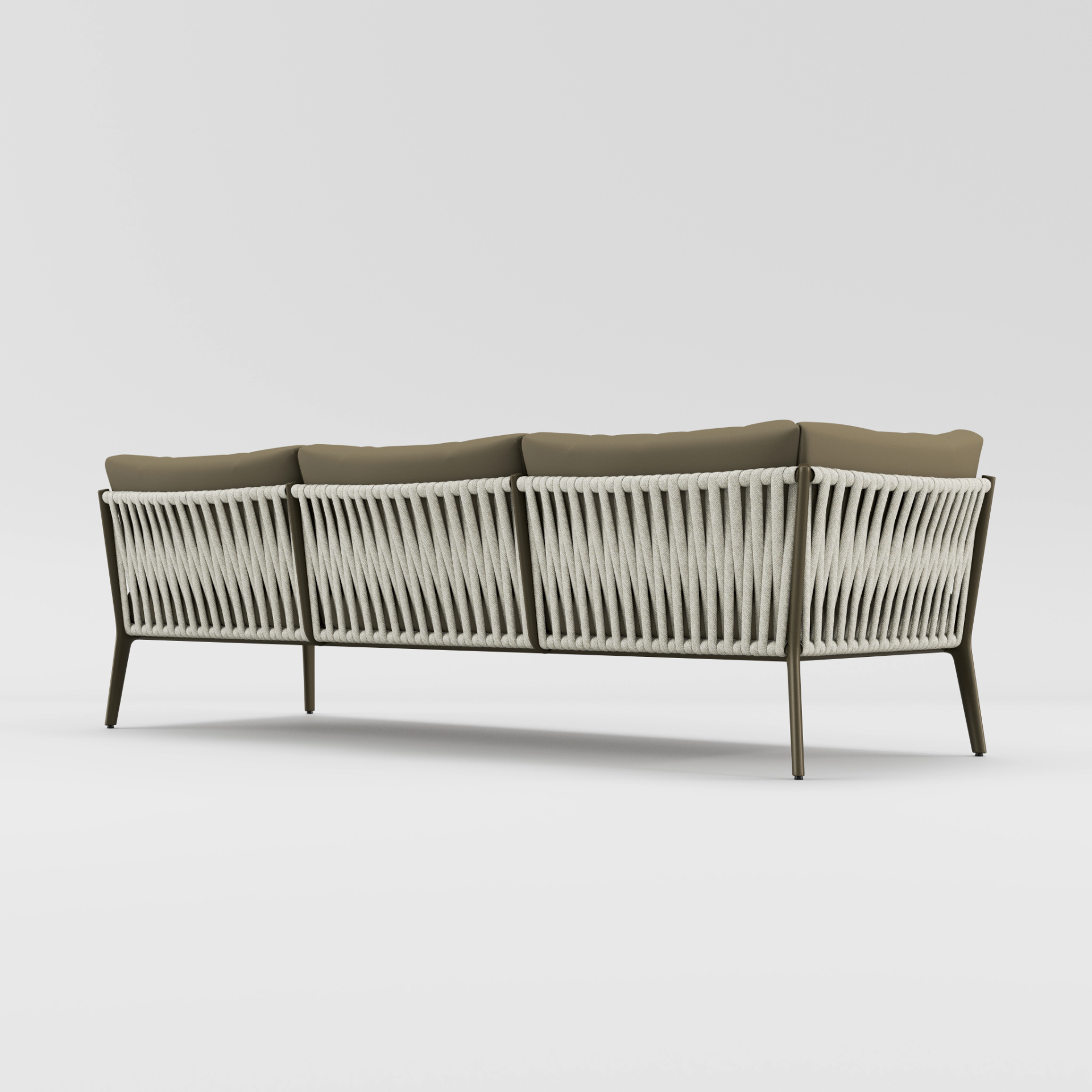 H Right Arm Sofa by Brown Jordan