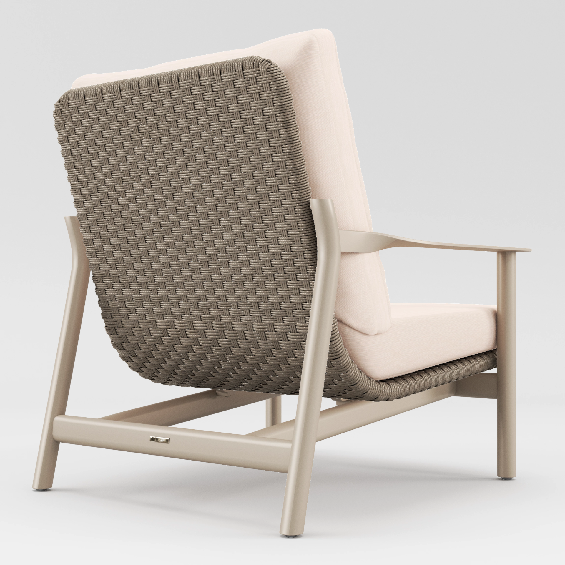 Oliver High Back Lounge Chair by Brown Jordan