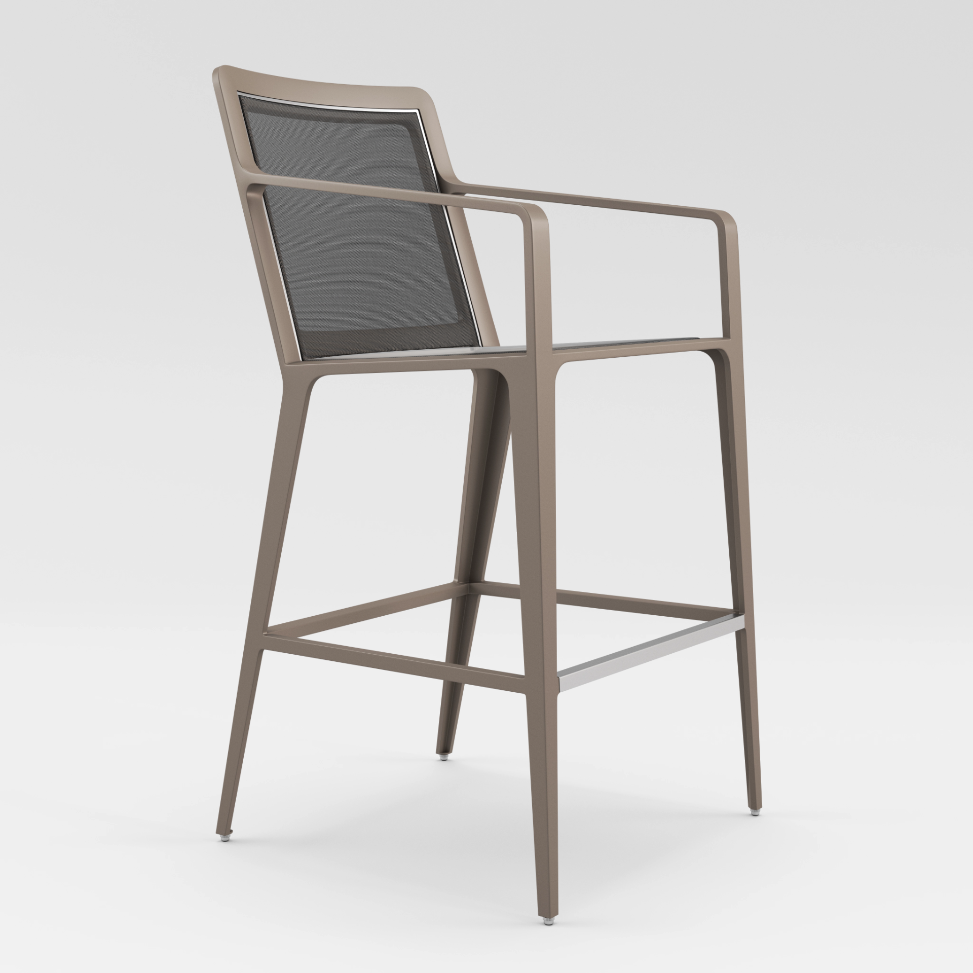 Still Bar Stool With Arms by Brown Jordan