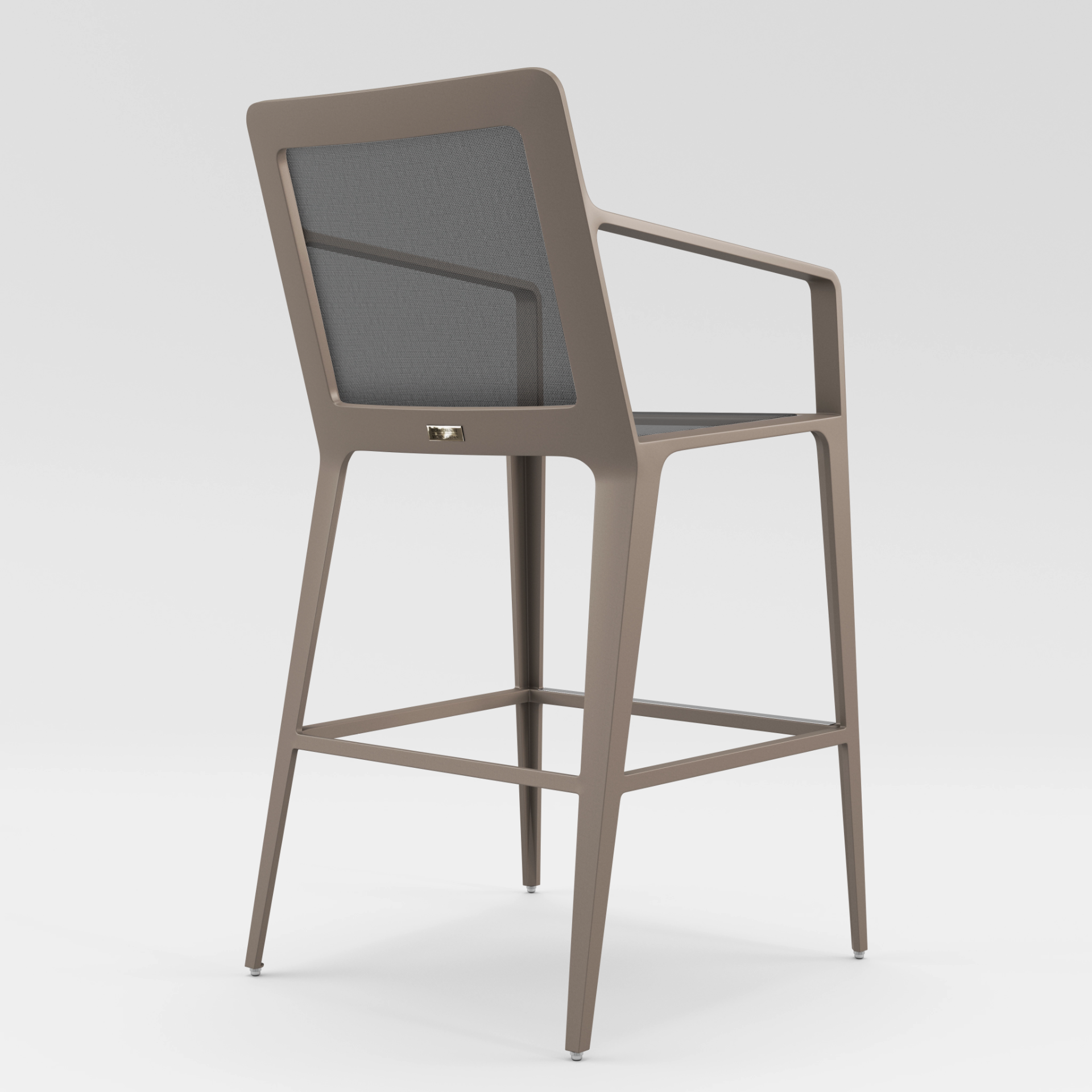 Still Bar Stool With Arms by Brown Jordan