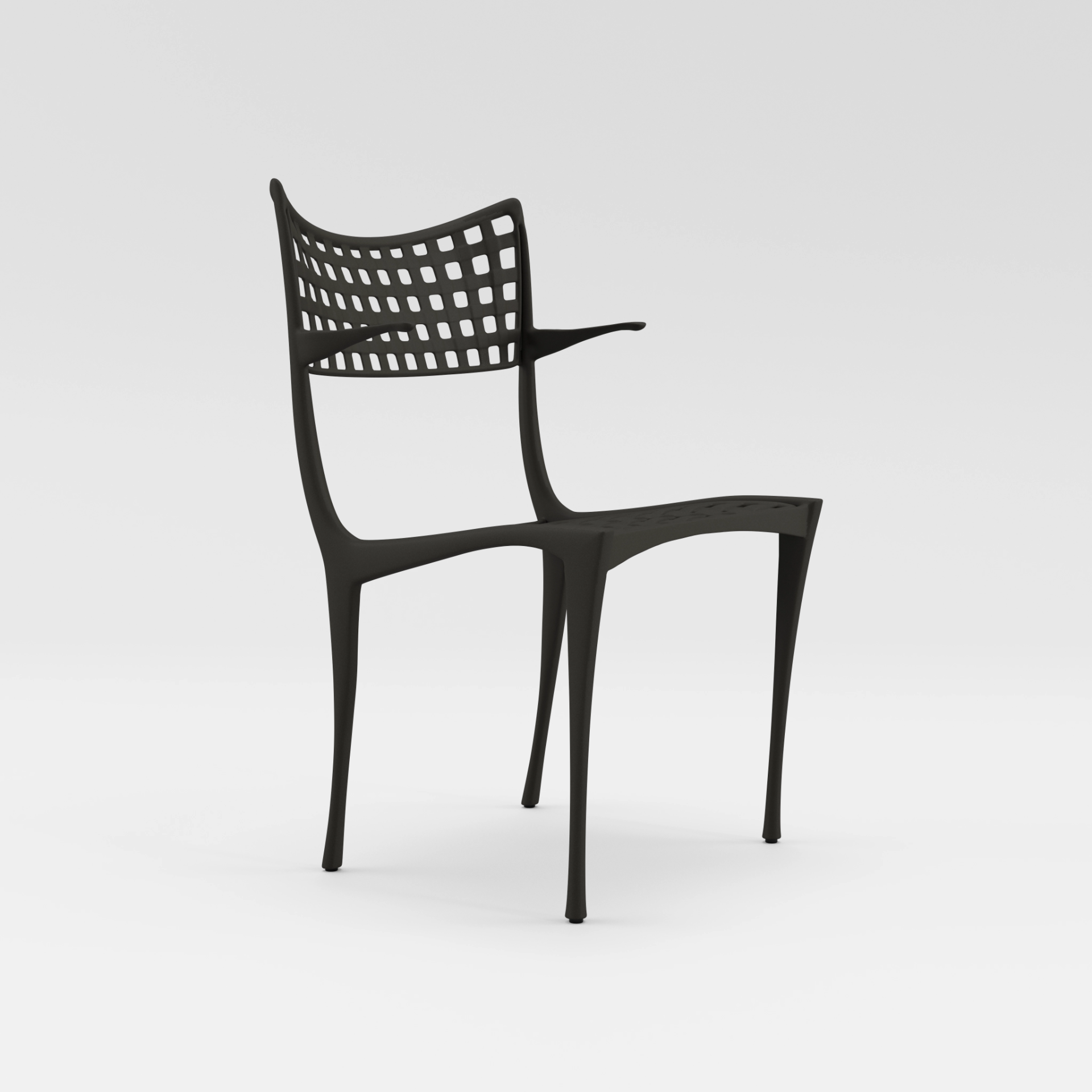 Sol Y Luna Dining Arm Chair Without Cushion by Brown Jordan