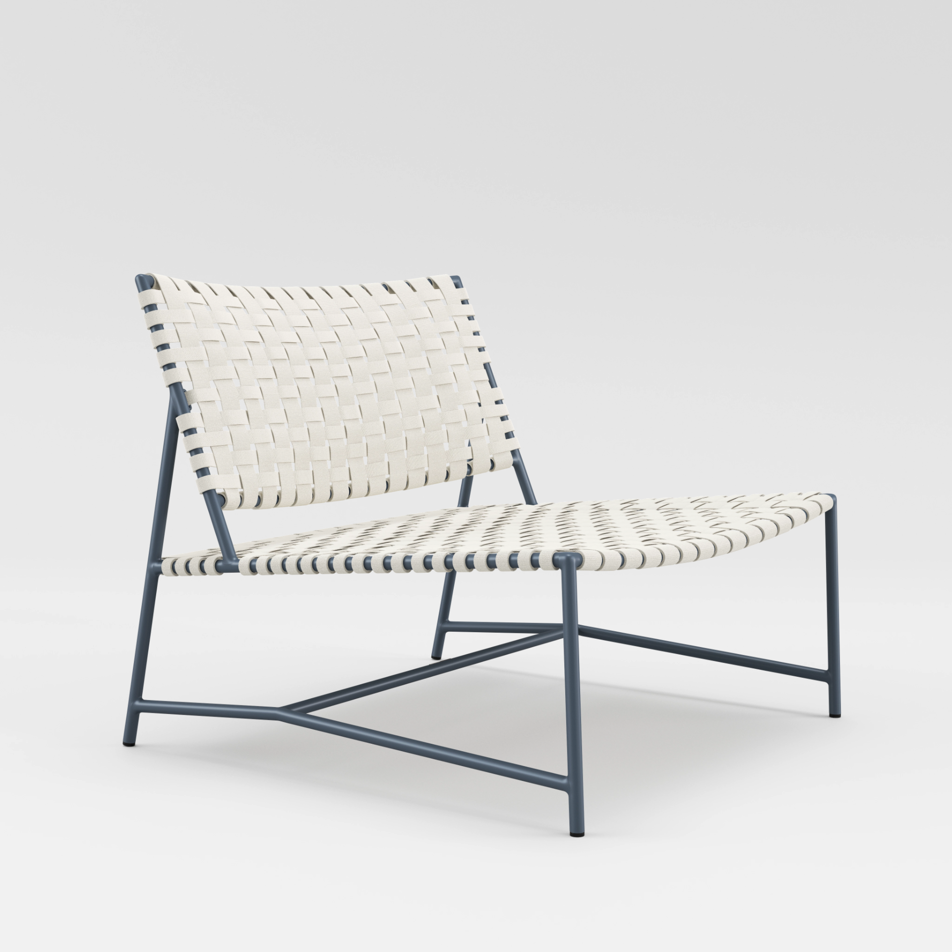 Stretch Armless Lounge Chair by Brown Jordan