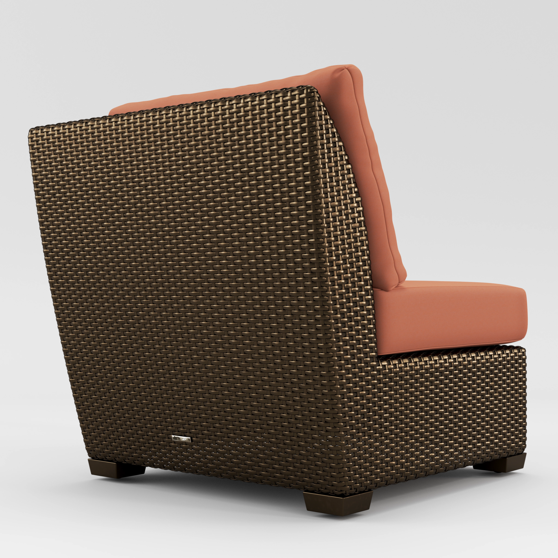 Fusion Corner Chair - Pillow Back by Brown Jordan