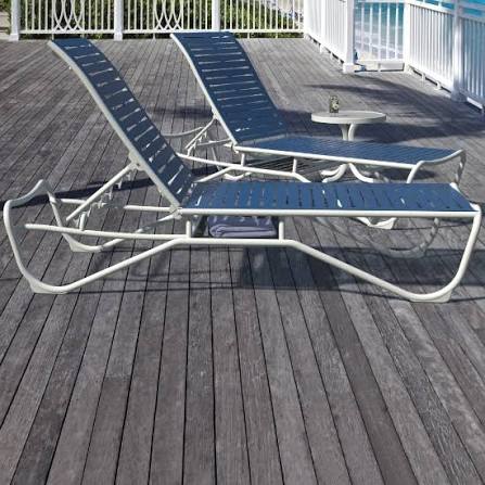Millennia EZ SPAN™ Armless Chaise Lounge Ribbon Segment By Tropitone