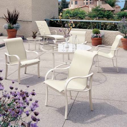 Geneva Sling Low Back Dining Chair by Tropitone
