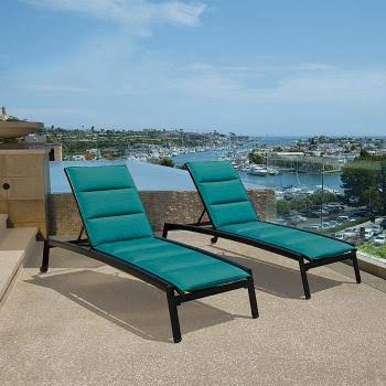 Lakeside Chaise Lounge Replacement Padded Sling by Tropitone