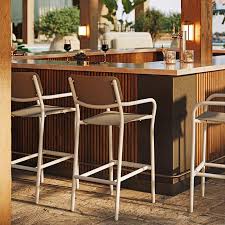 Laguna Beach Relaxed Sling Bar Stool by Tropitone