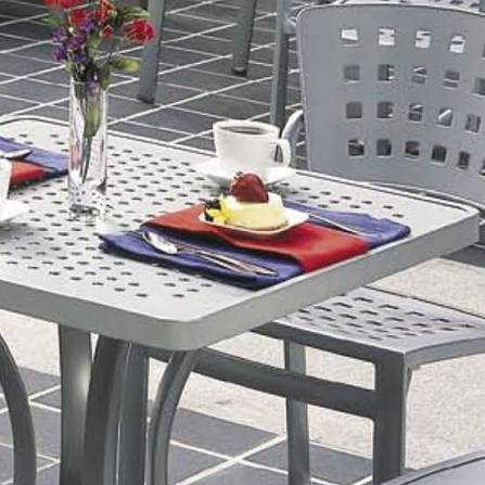 Boulevard 42" Square Patterned Aluminum Umbrella Top by Tropitone