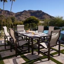 Lakeside Sling High Back Dining Chair by Tropitone