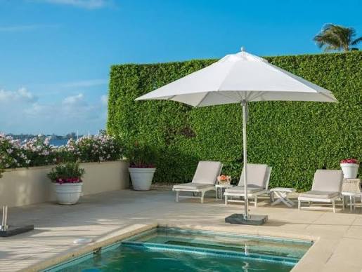 Portofino II Hexagon 6' Manual Lift Umbrella by Tropitone
