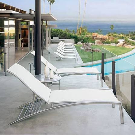 South Beach Relaxed Sling Chaise Lounge By Tropitone