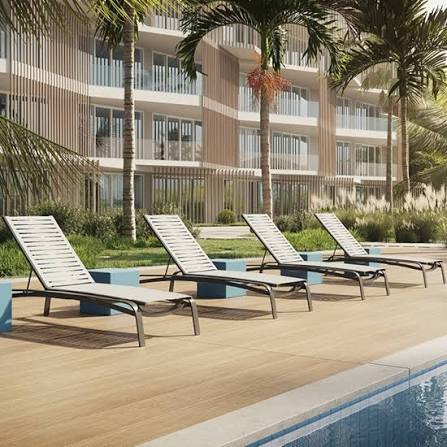 Laguna Beach EZ SPAN™ Ribbon Chaise Lounge by Tropitone