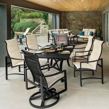 Montreux II Dining Chair Replacement Padded Sling by Tropitone