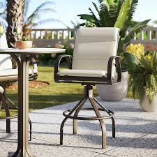 Geneva Padded Sling 30" Swivel Bar Stool by Tropitone