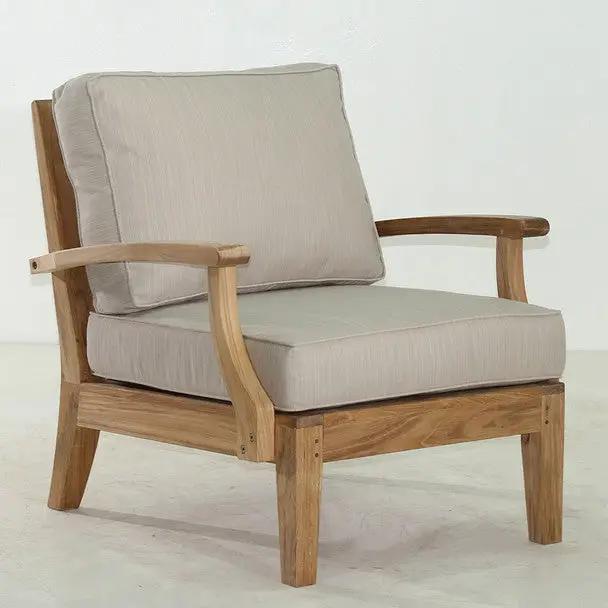 Classic Teak Sectional Club Chair