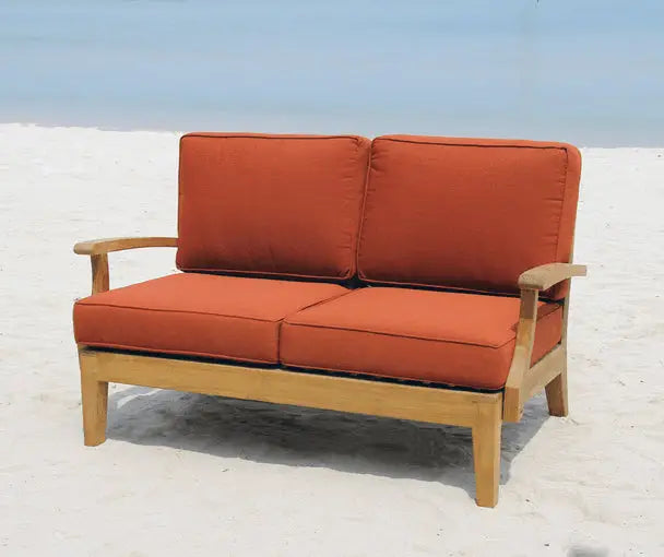 Classic Sectional Teak Love Seat By Classic Teak