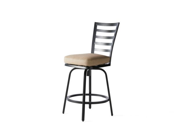 Mallin Ladderback Swivel Counter Stool - Thumbnail 4