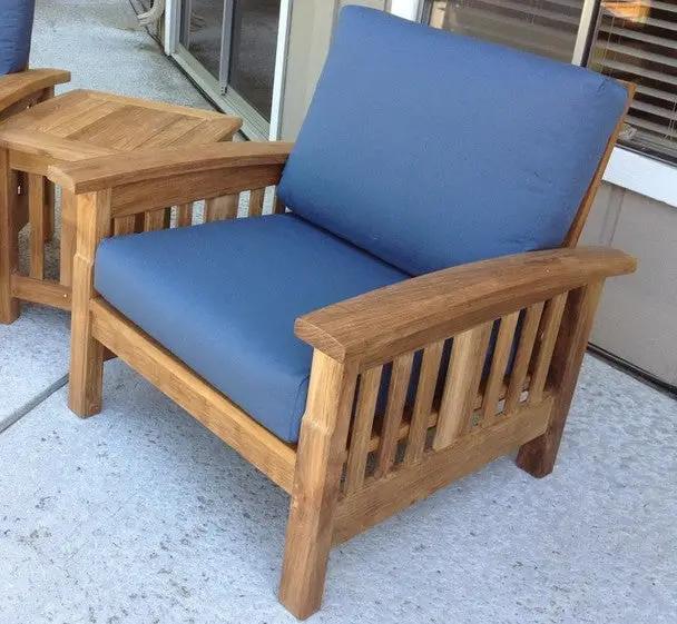 Classic Teak Club Seat Cushion Set (Seat & Back)